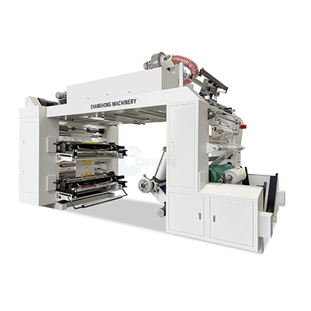 4色铜版纸层叠式柔版印刷机